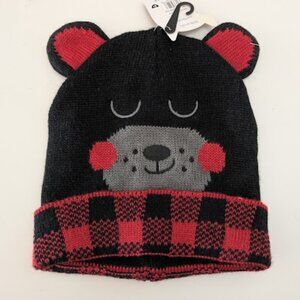 NWT Britt's Knits Black Bear Kid's Winter Hat